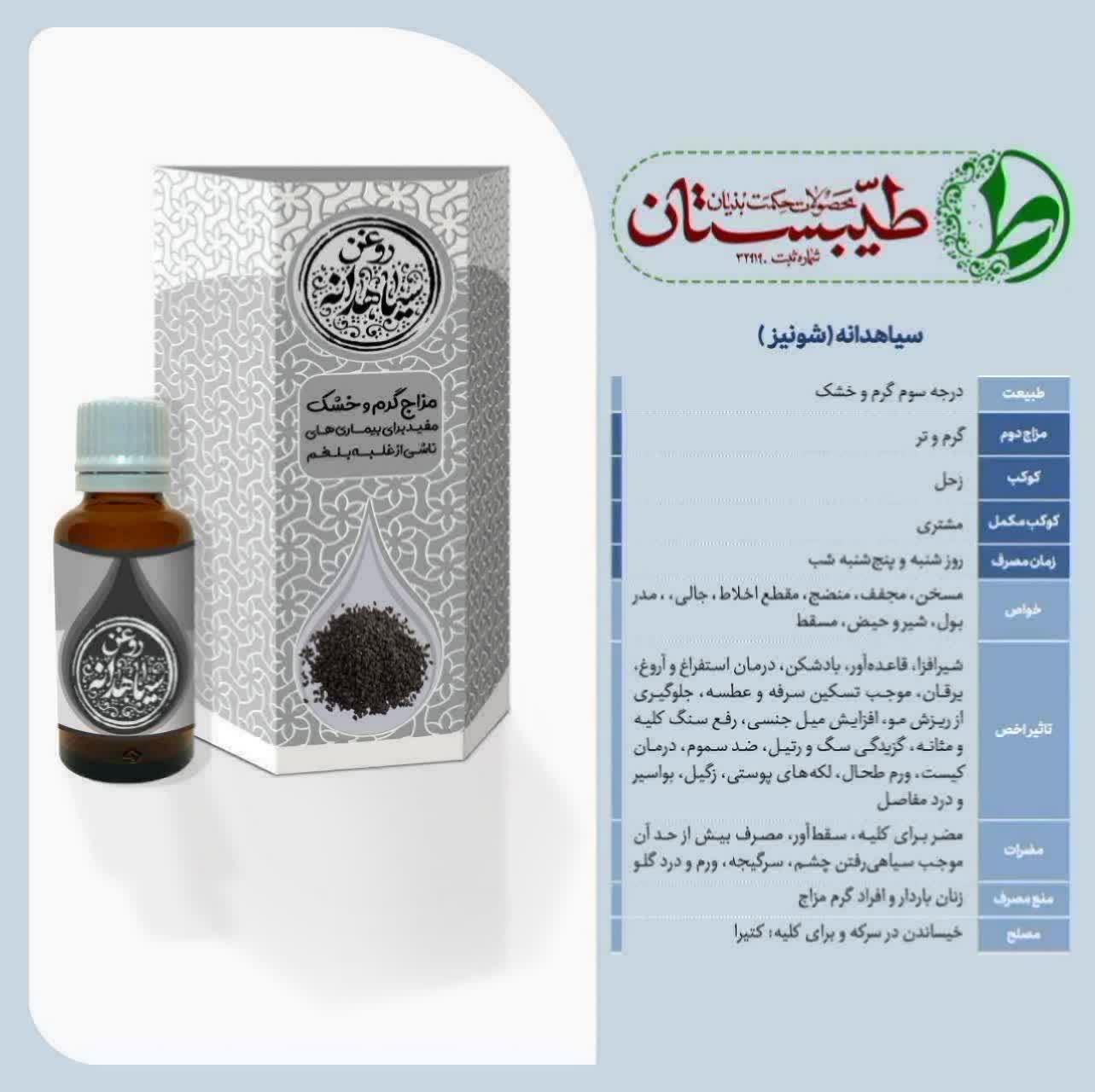 روغن سیاهدانه (طیبستان)